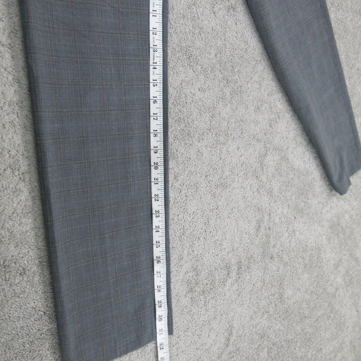 Banana Republic Men Pant Slim Straight Leg Tailored Fit Dress Pant Gray W30XL32