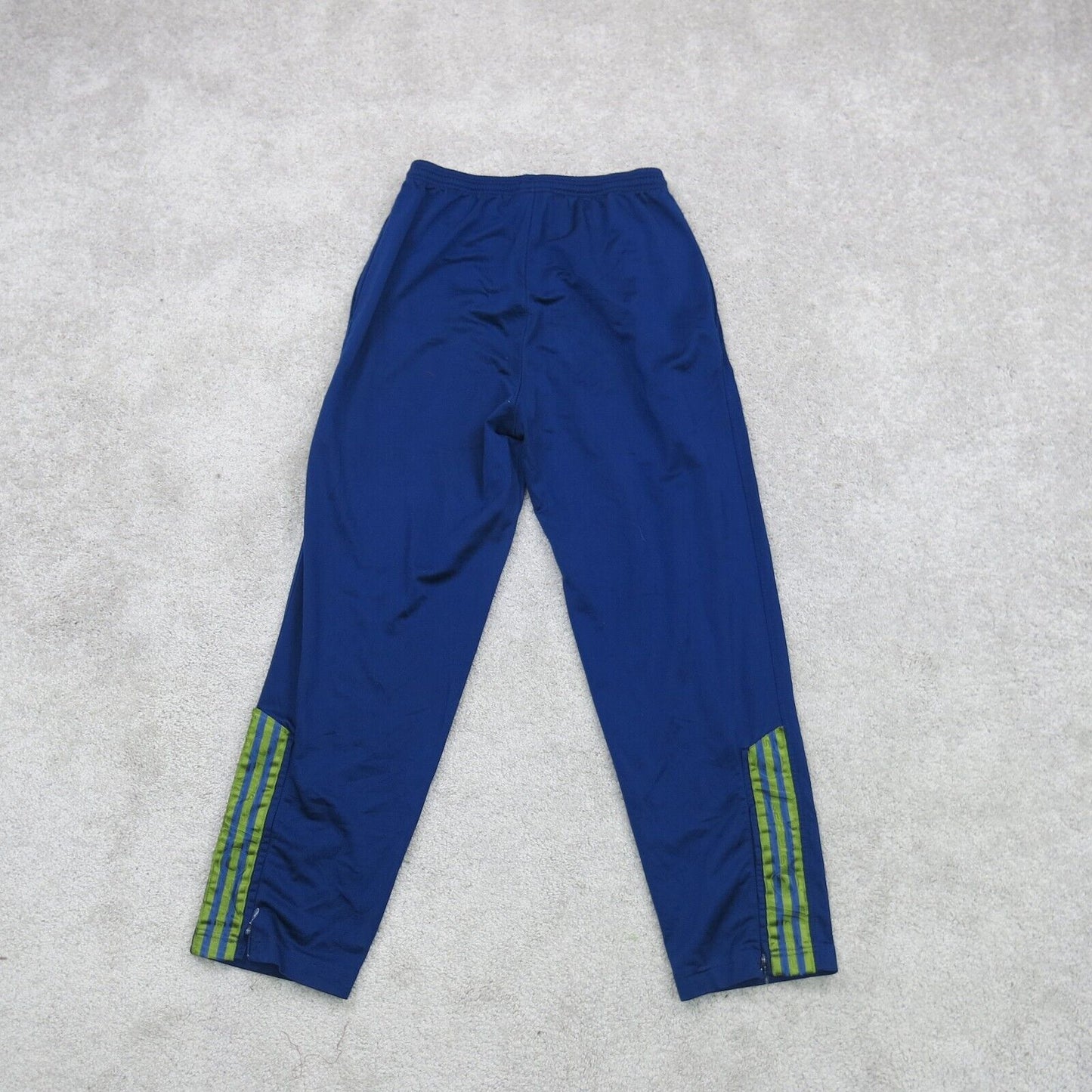 Adidas Mens Pant Trouser Drawstring Elastic Waist Navy Blue Size Medium