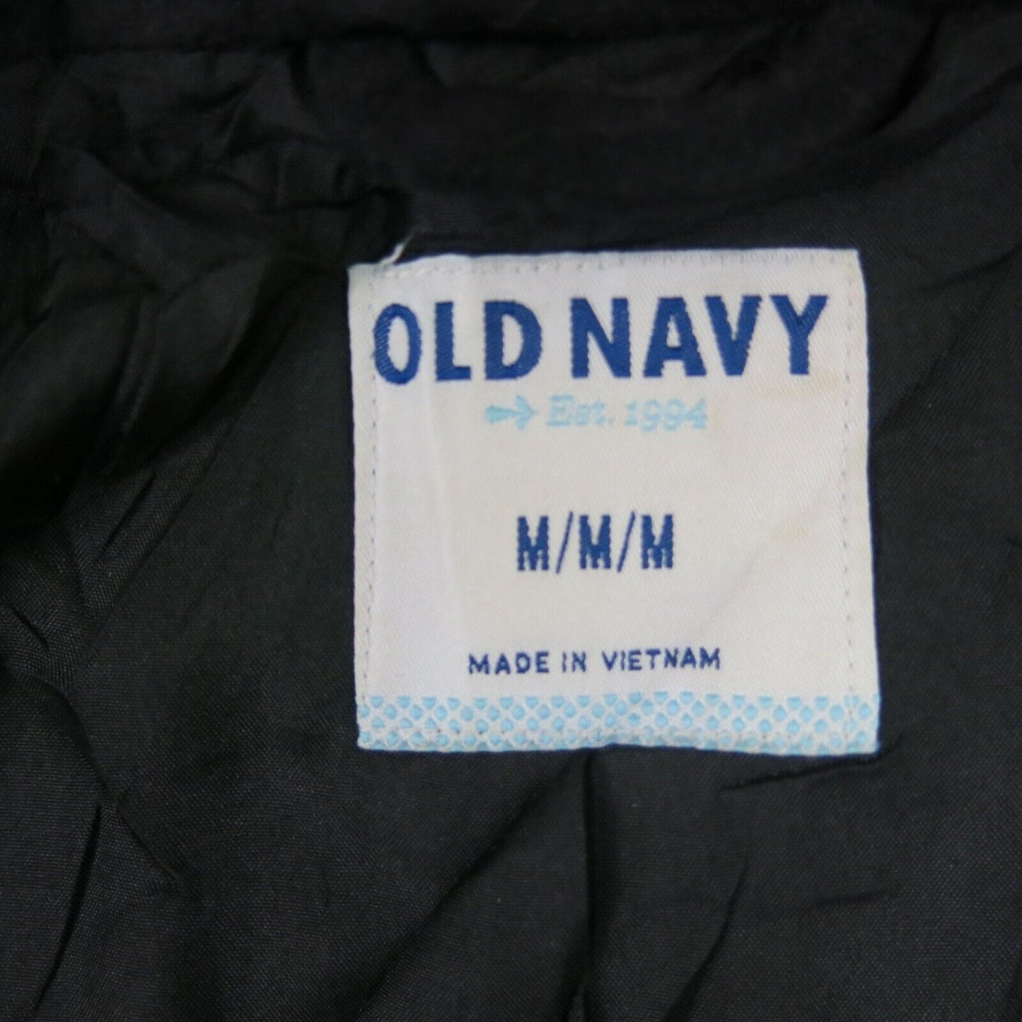 Old Navy Womens Winter Jacket Long Sleeves Mock Neck  Pockets Black Size Medium