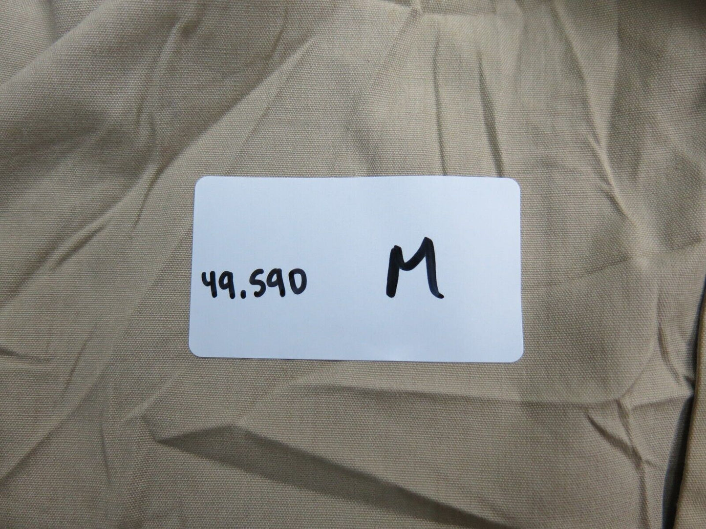 London Fog Mens Long Trench Coat Long Sleeves Pockets Beige Size 42 Long