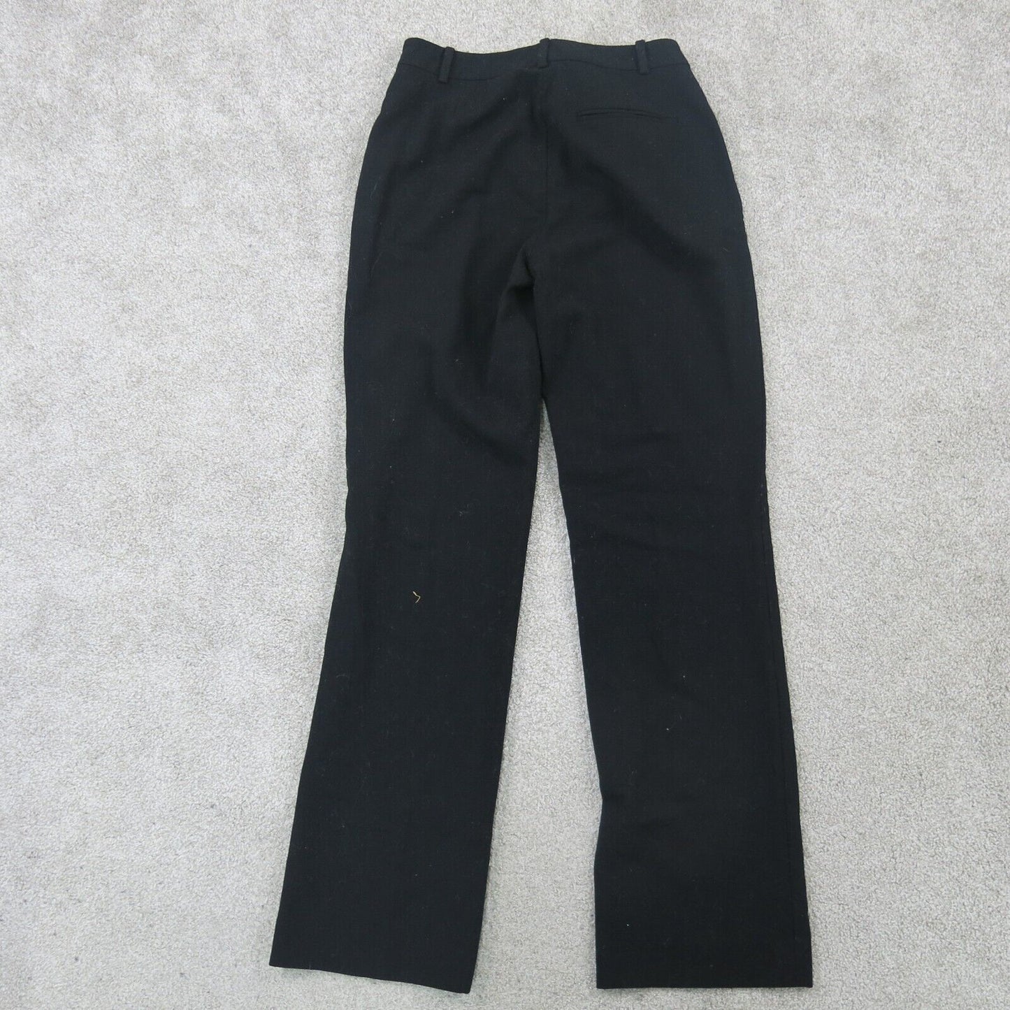 Ralph Lauren Womens Pant Dress Mid Rise Stretch Flat Front Pockets Wools Black 4