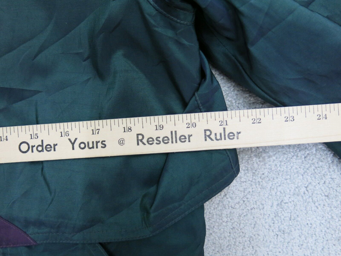 Forecaster Men Windbreaker Jacket Coat Front Button Long Sleeve Green Size Small
