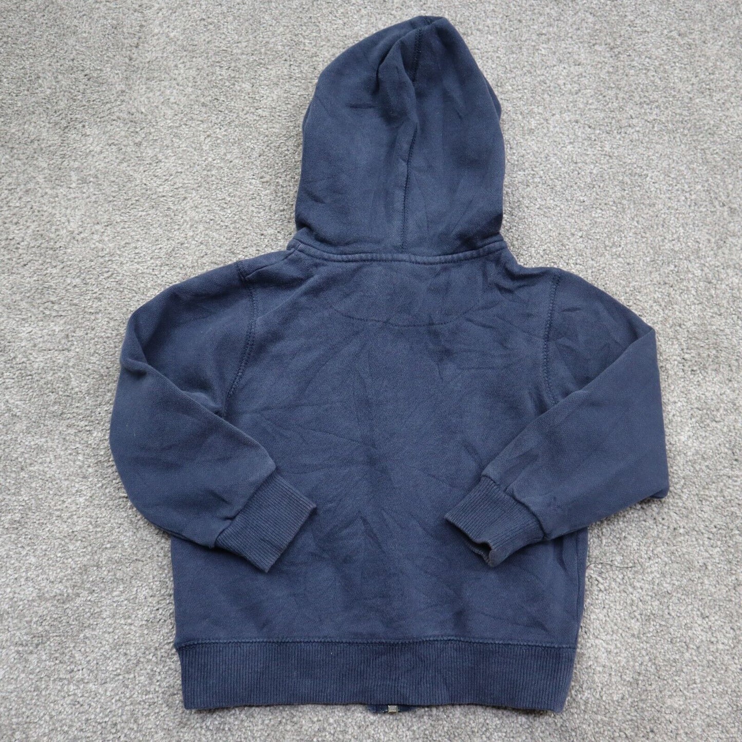 Nike Hoodie Jacket Boys Size 2T Blue Navy Full Zip Up Long Sleeve Solid Logo