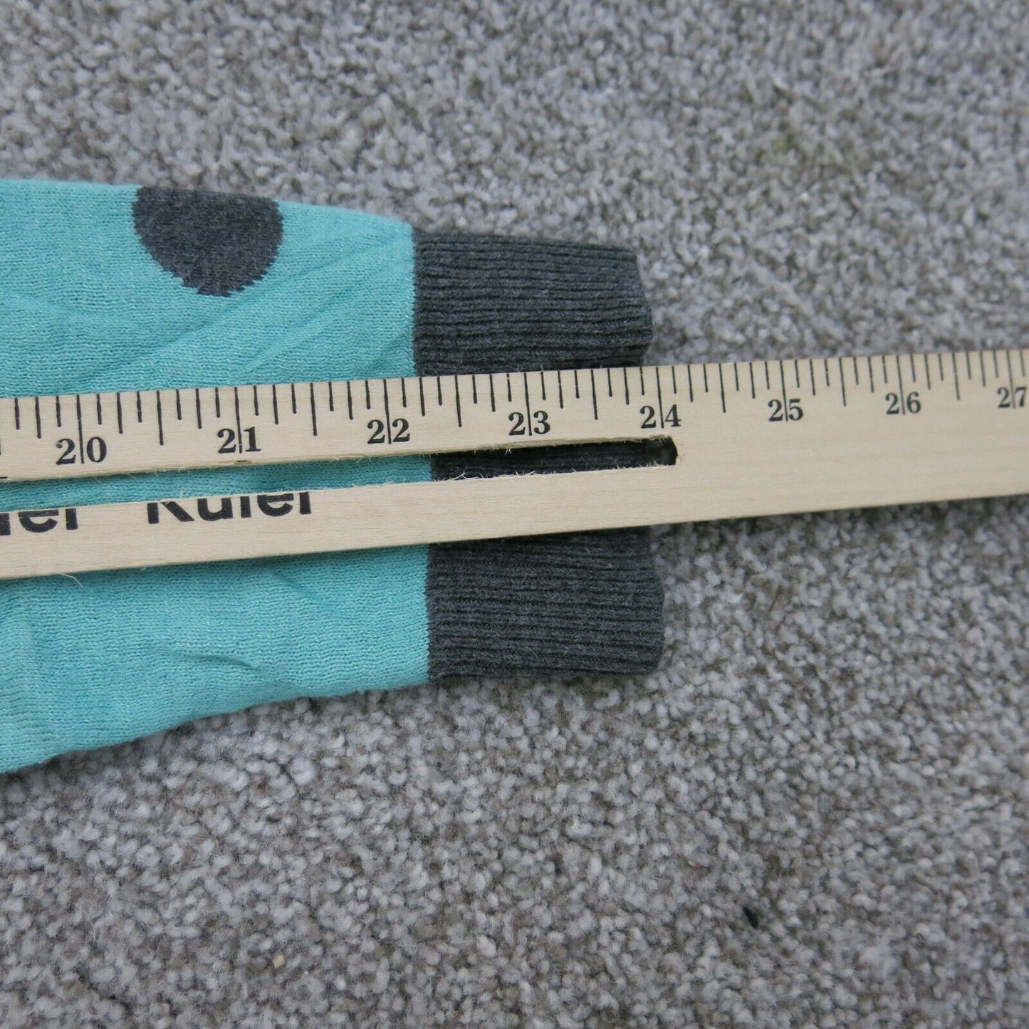 The Limited Womens Pullover Sweater Crew Neck Polka Dots Aqua Blue Size XS