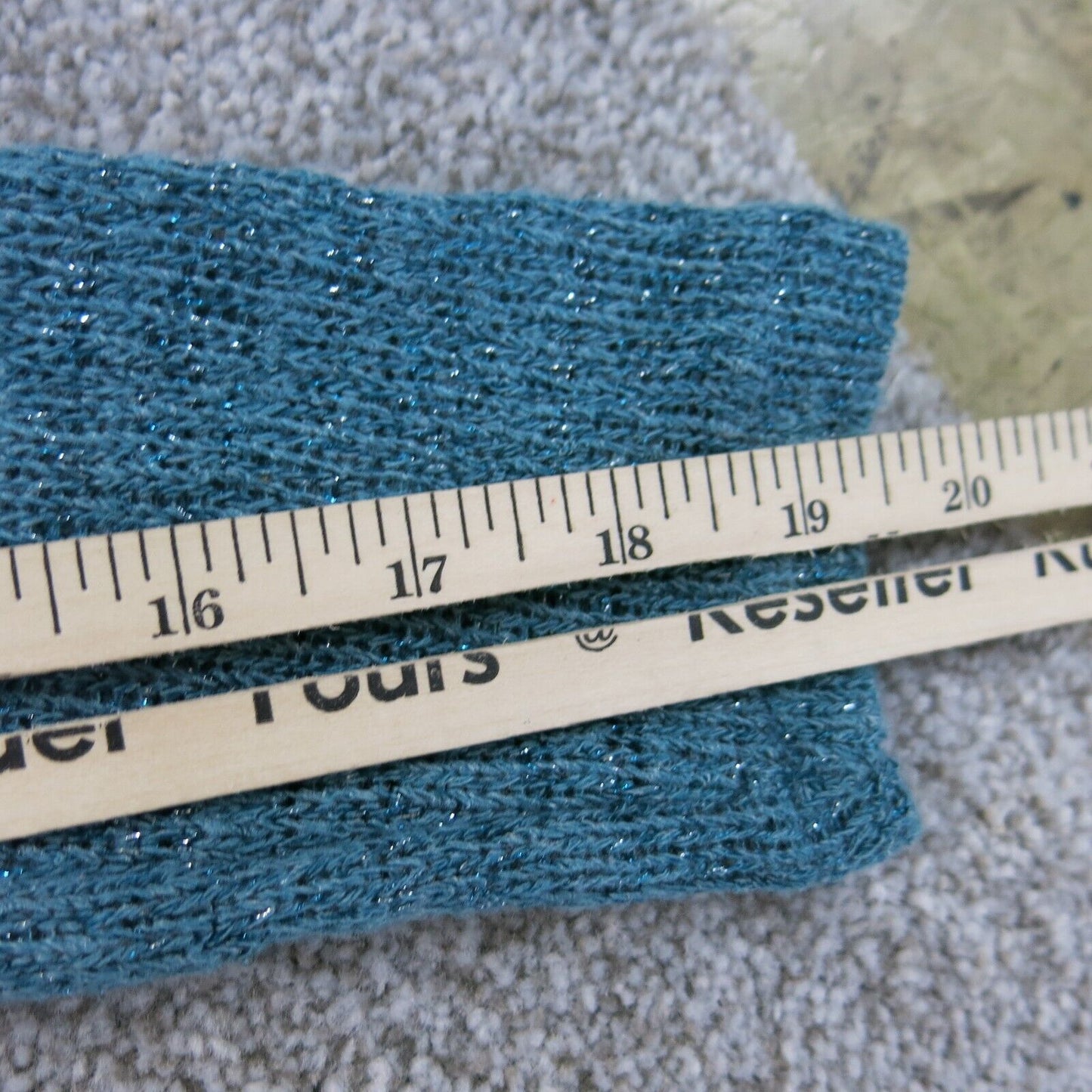 Aeropostale Womens Knitted Sweater V Neck Long Sleeves Teal Blue Size Medium