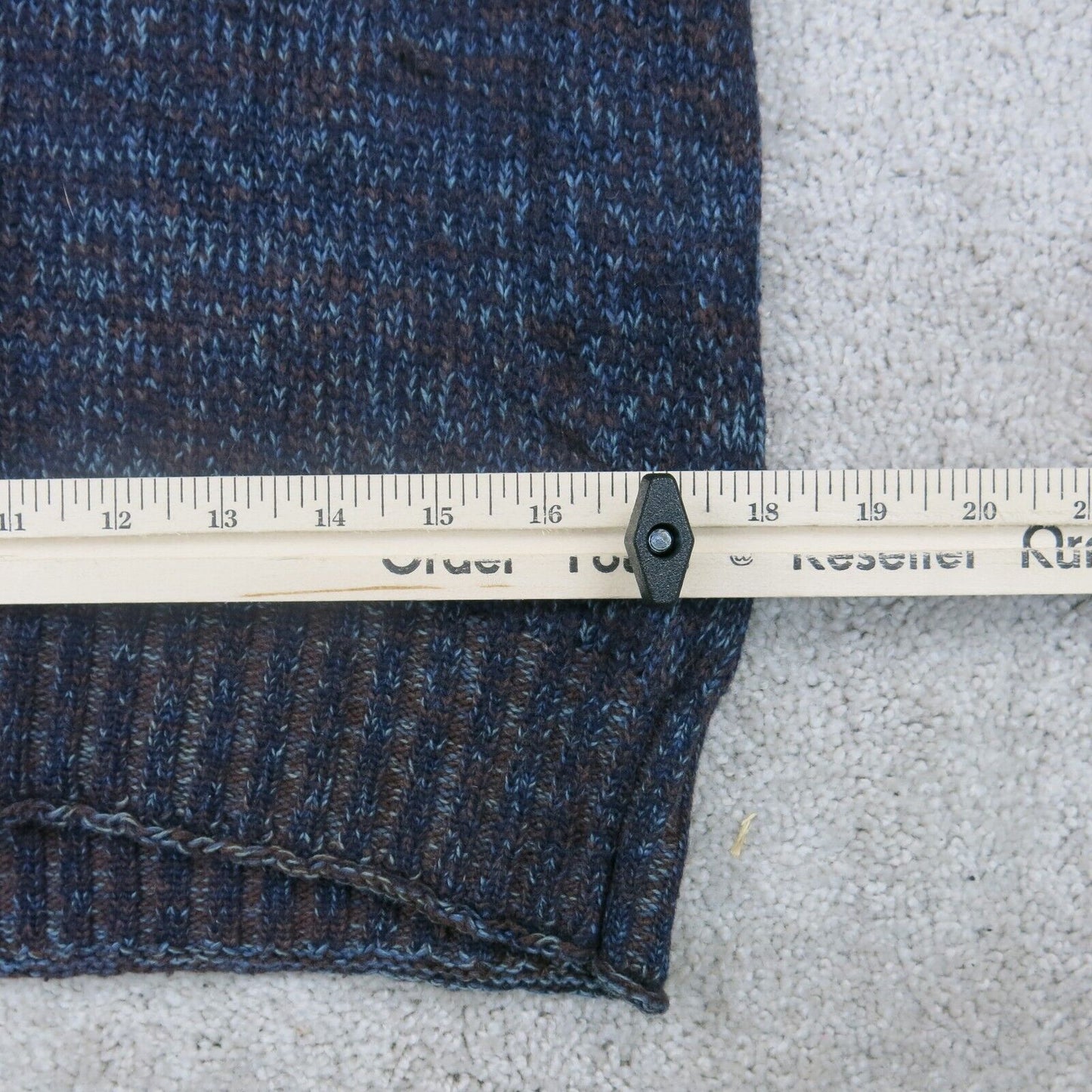 Zara Womens Pullover Sweater High Neck Long Sleeves Black Blue Size ?