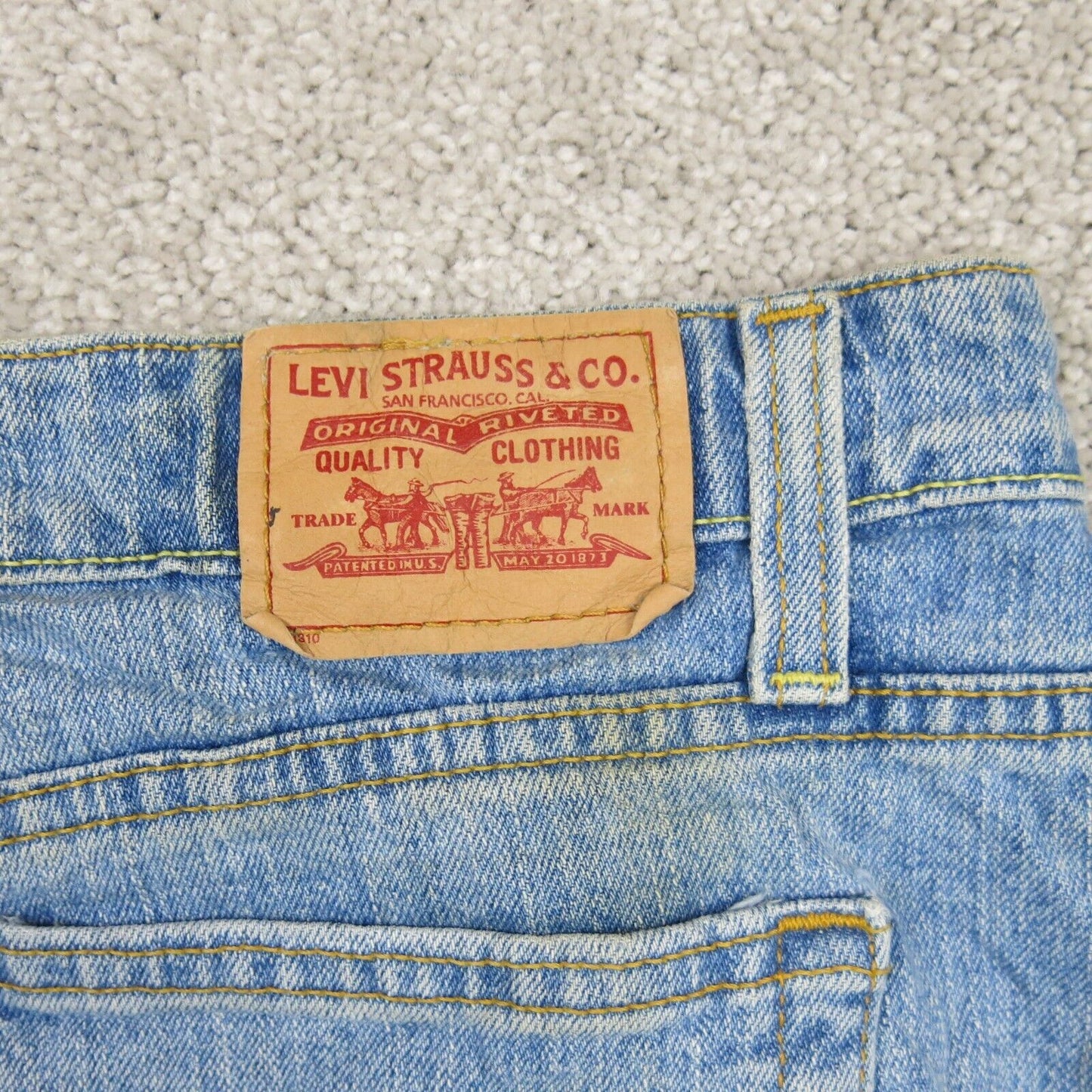 Levis 515 Mens Jeans Bootcut Denim Mid Rise Five Pockets Blue Size 18 Medium