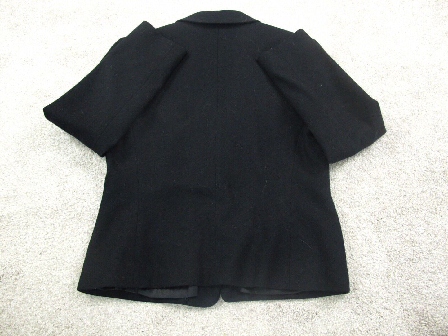 Pendleton Womens Blazer Coat Long Sleeves Single Breasted Black Size Petite