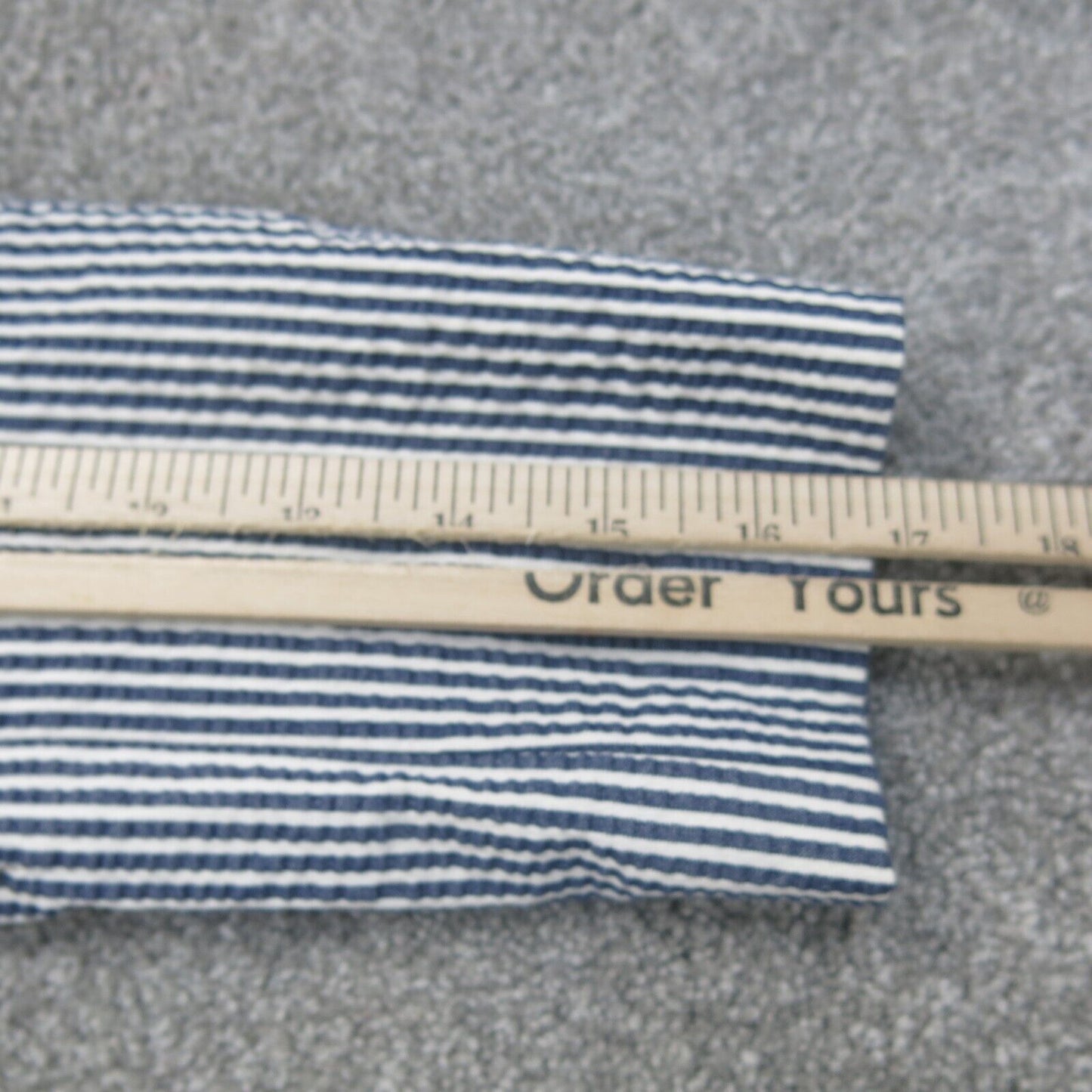 Ann Taylor Women Blazer Coat Striped Single Breasted Long Sleeve Blue White SZ 0
