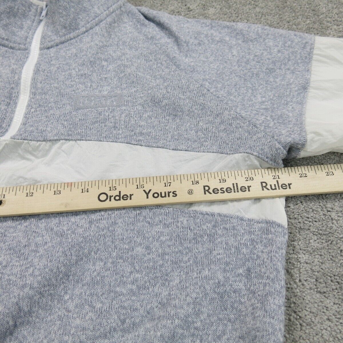 Pink Victorias Secret Women Jacket 1/4 Zip Mock Neck Sweater Gray Size Medium