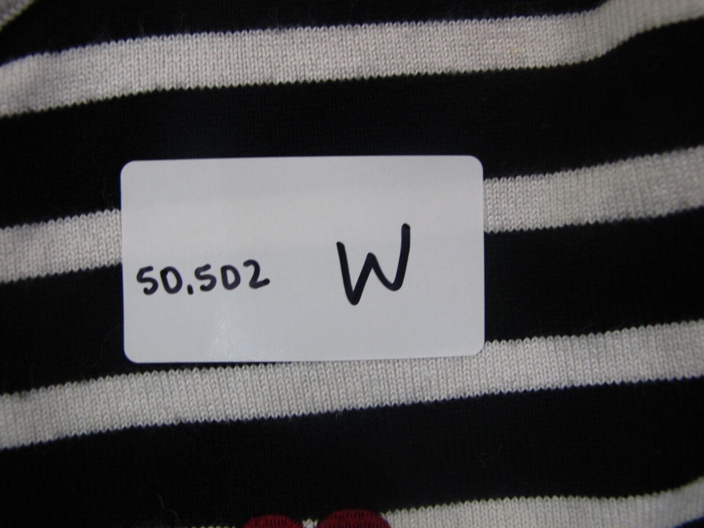Forever 21 Womens Knitted Polo Sweater Cap Sleeves Striped Black White Size L