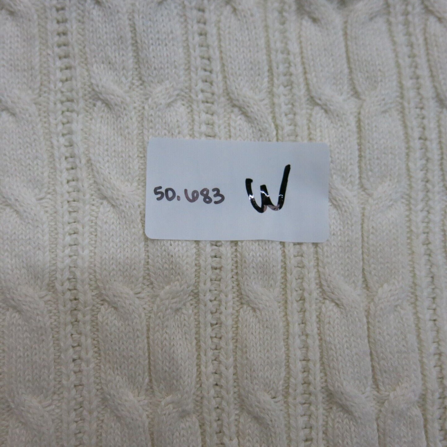 St Johns Bay Womens Pullover Sweater High Neck Long Sleeves Ivory Size Large