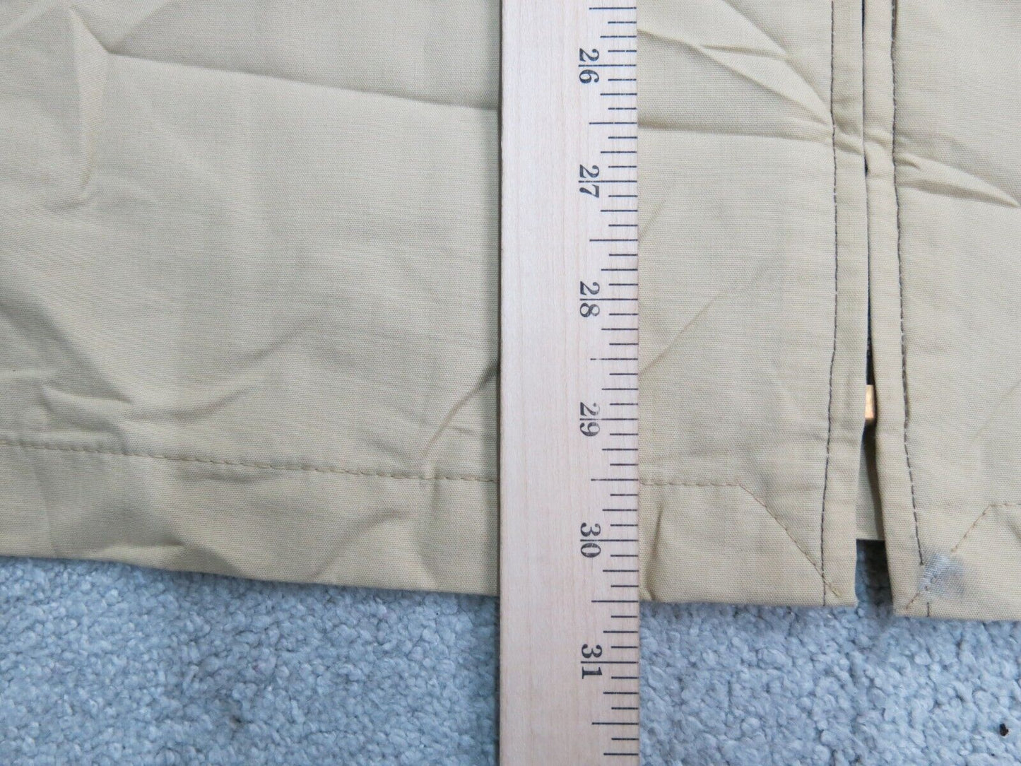 London Fog Mens Basic Jacket Full Zip Up Long Sleeves Beige Size 48 Extra Long