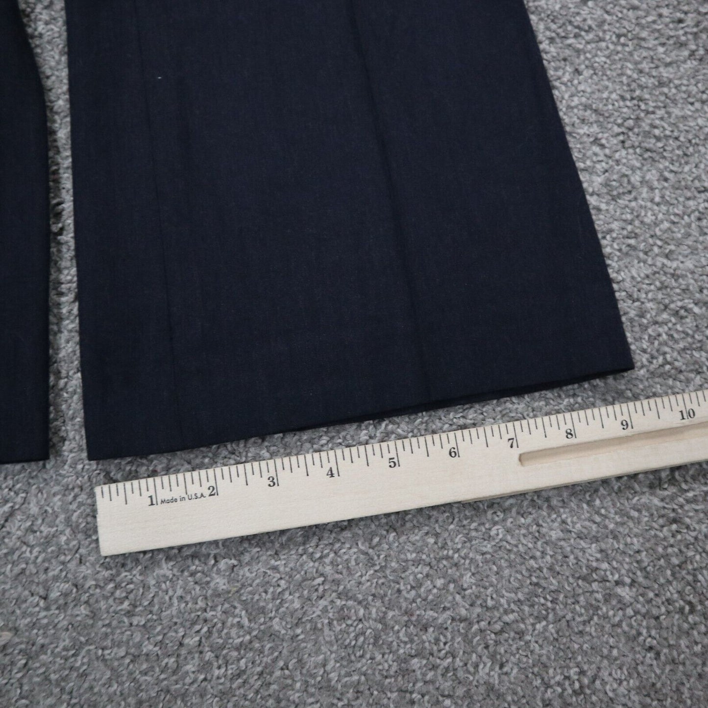 Ann Taylor Loft Mens Pants Wide Leg Dress Pant Mid Rise Pockets Black Size 2