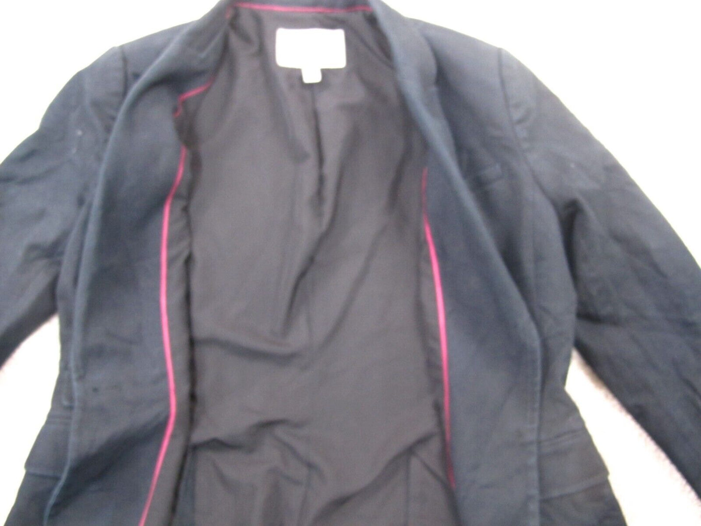 Banana Republic Womens Blazer Coat Single Breasted Pockets Black Size 12