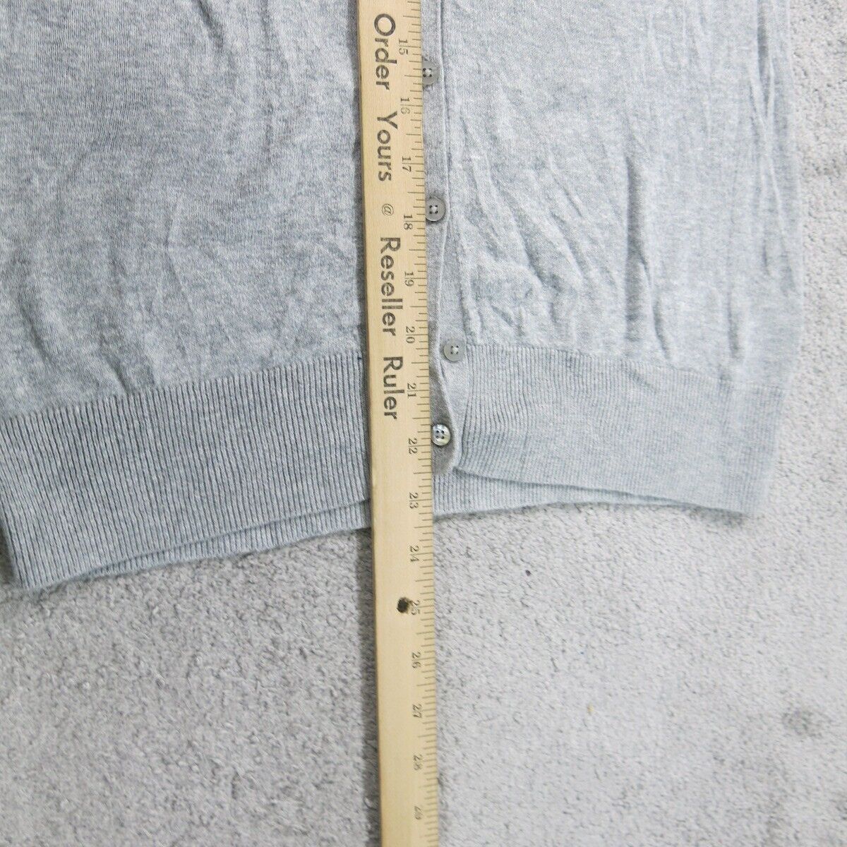 Old Navy Women Sweater Cardigan Front Button Long Sleeves Light Gray Size Small