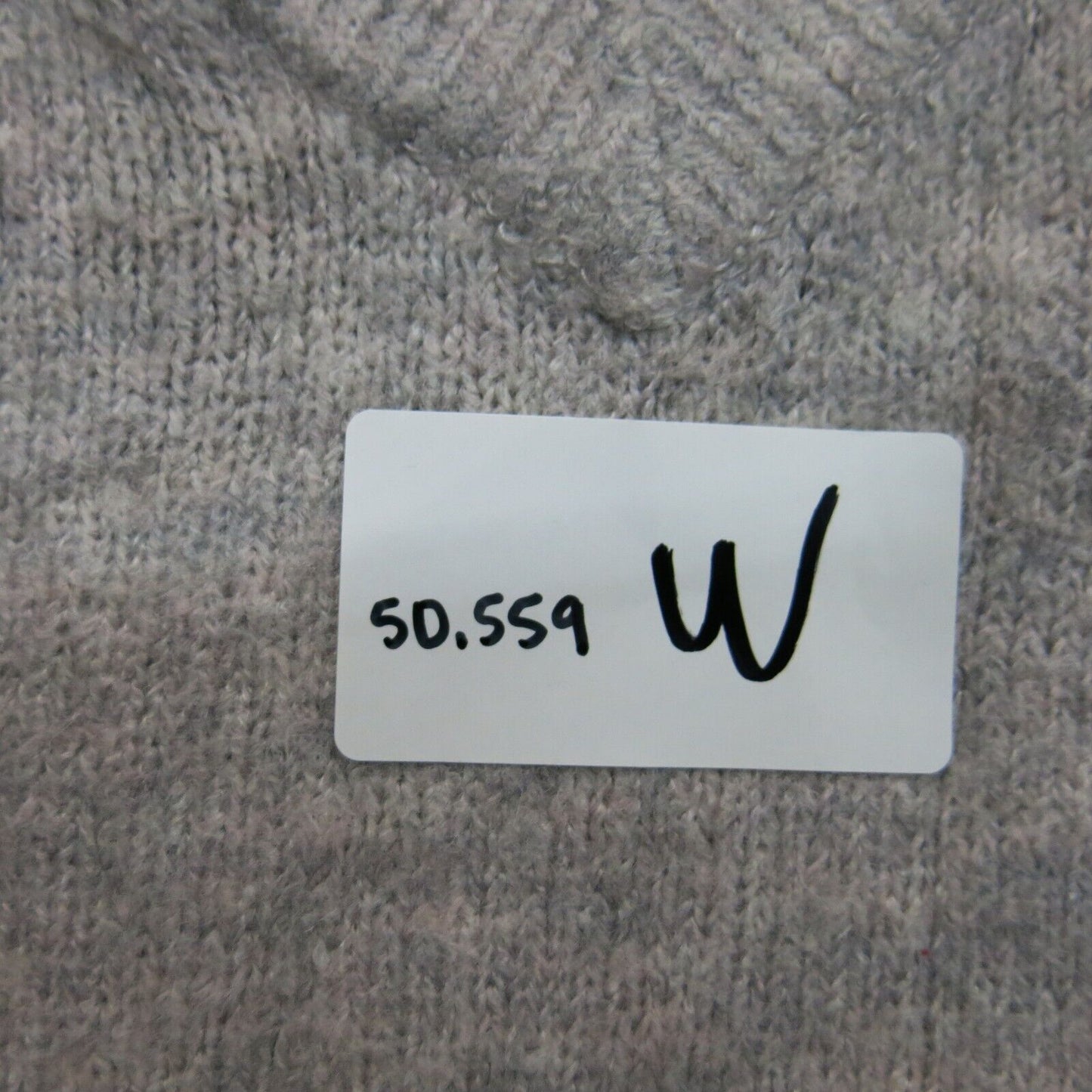 H&M Womens Pullover Knitted Sweater Top V Neck Ribbed Cuff & Hem Gray Size Small