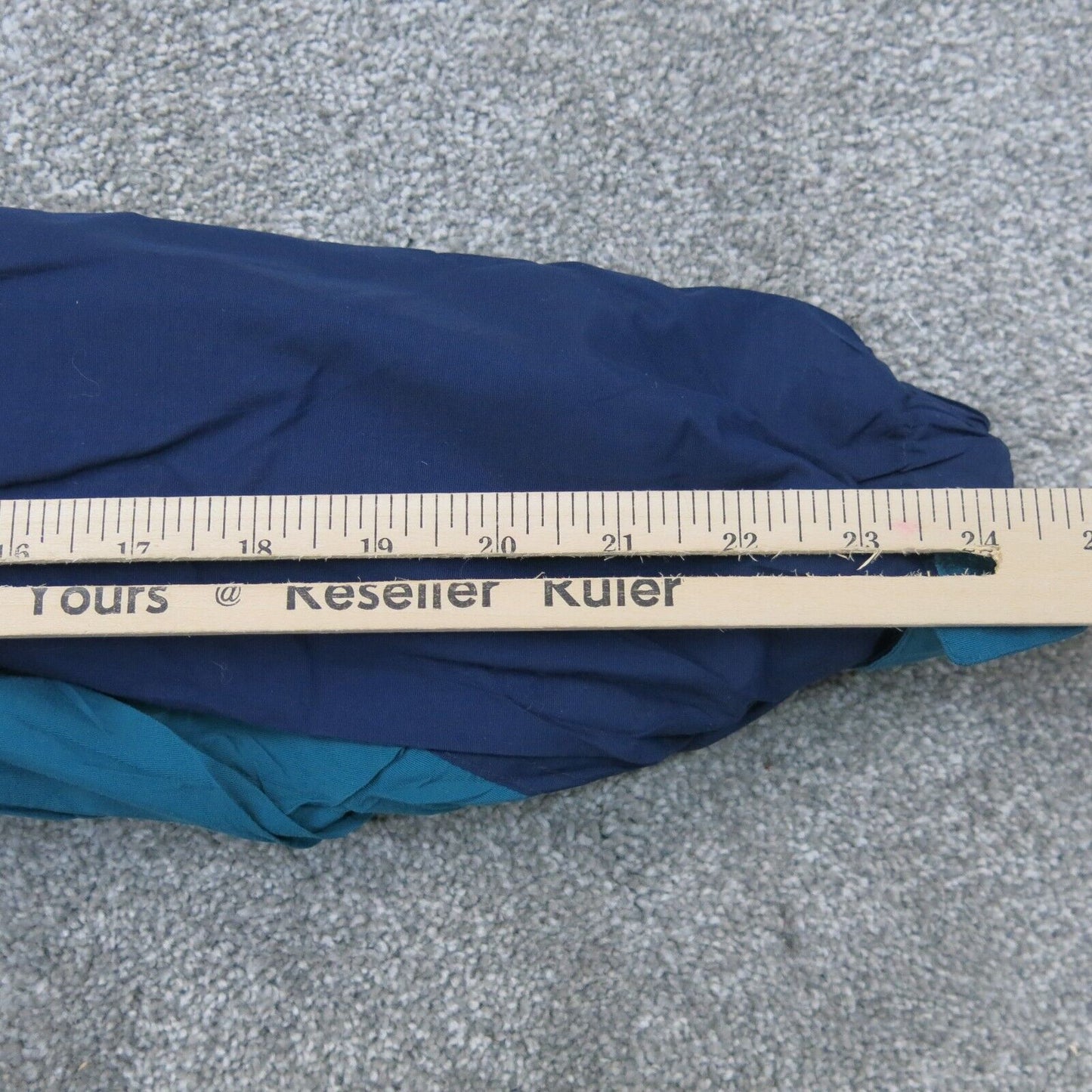 Lands End Mens Windbreaker Jacket Full Zip Long Sleeve Mock Neck Blue Size Large