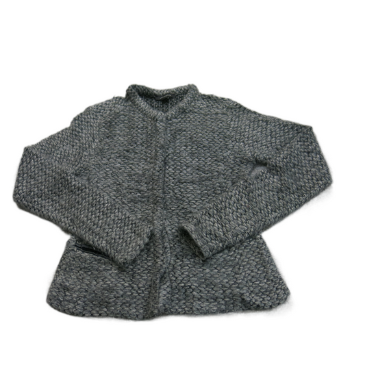 Ann Taylor Womens Cardigan Sweater Knitted Long Sleeve V Neck Black Size Small