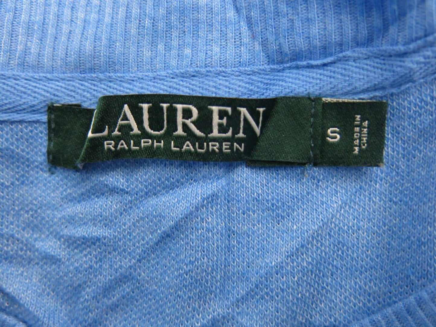 Ralph Lauren Womens Pullover  Sweater Knitted Round Neck Long Sleeve Blue Size S