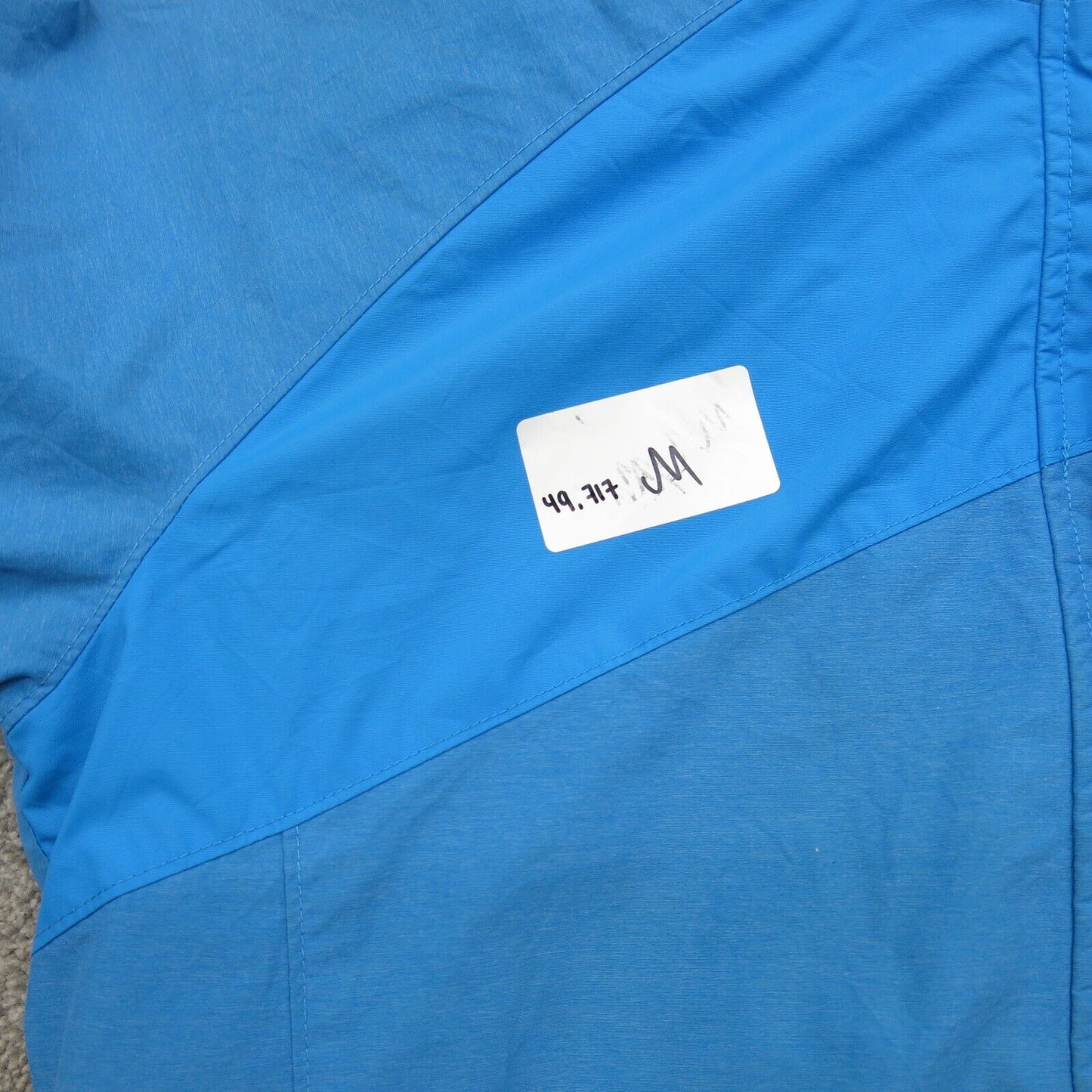Columbia Mens Hooded Jacket Full Zip Up Long Sleeves Light Blue Size Large