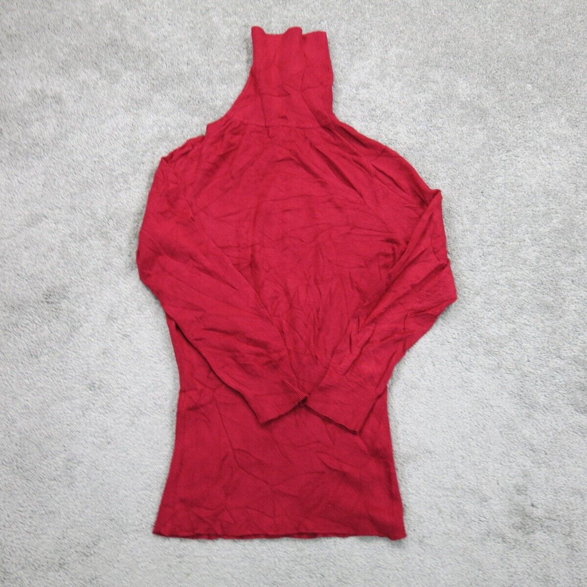 Express Womens Pullover Knitted Sweater Turtle Neck Long Sleeve Red Size Small
