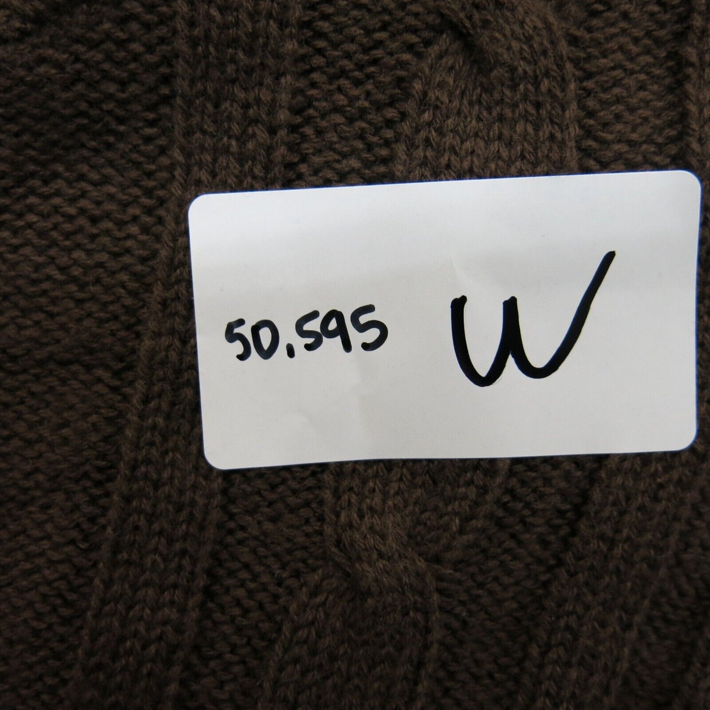 ST. Johns Bay Womens Pullover Sweater Shirt Collared Neck Dark Brown Size Large