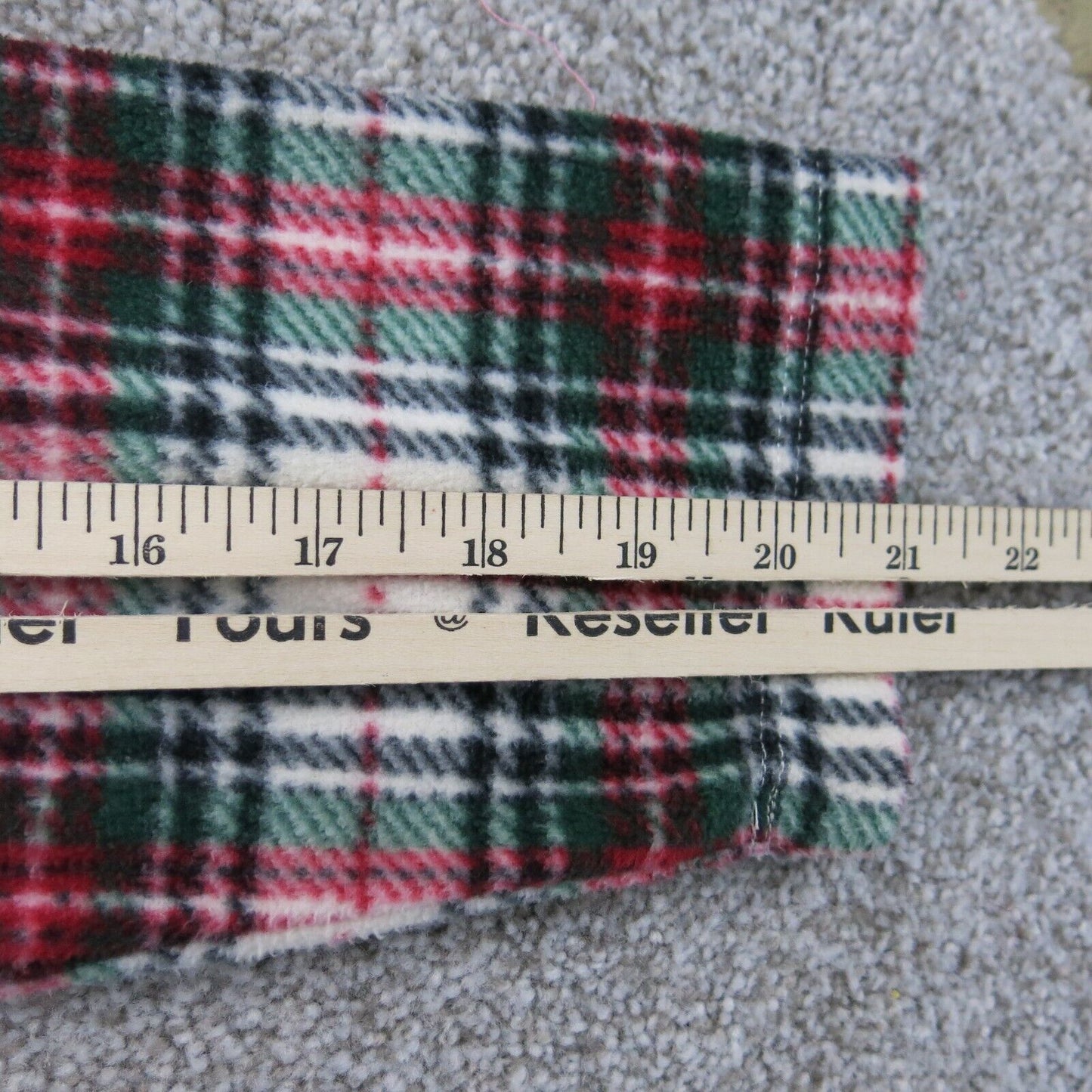 Lauren Ralph Lauren Womens Plaid Pajama Top Tartan Fleece Red White Size Medium