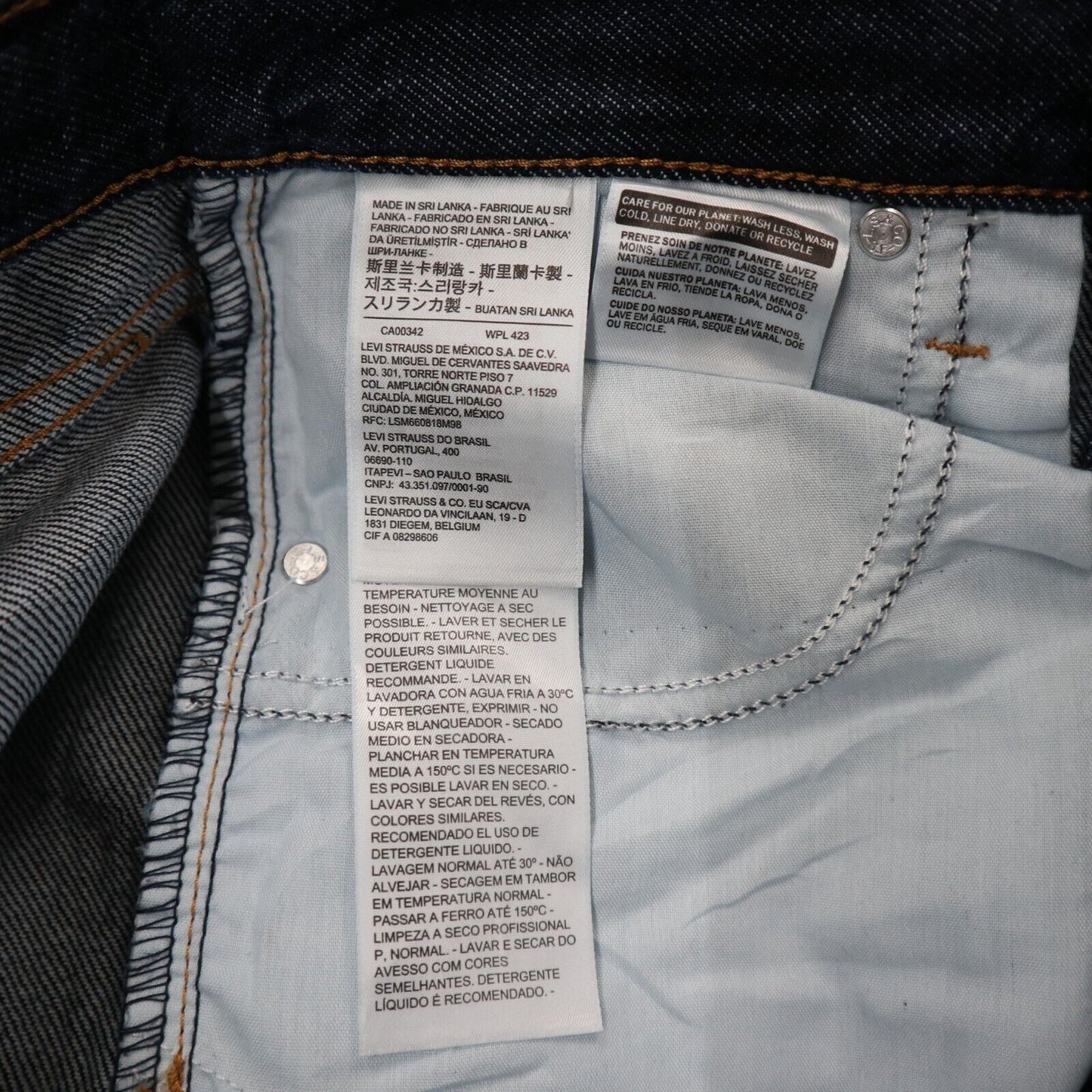 NWT Levis Mens Mom Jeans High Waisted Tapered Leg Denim Stretch Blue SZ W29XL27