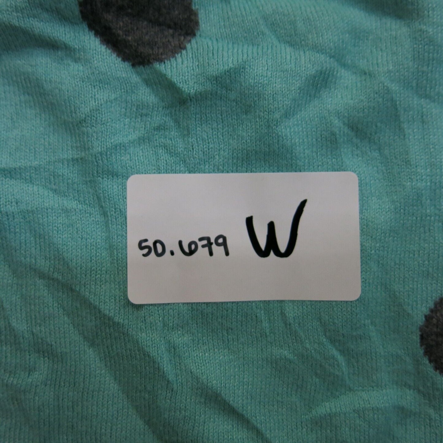The Limited Womens Pullover Sweater Crew Neck Polka Dots Aqua Blue Size XS