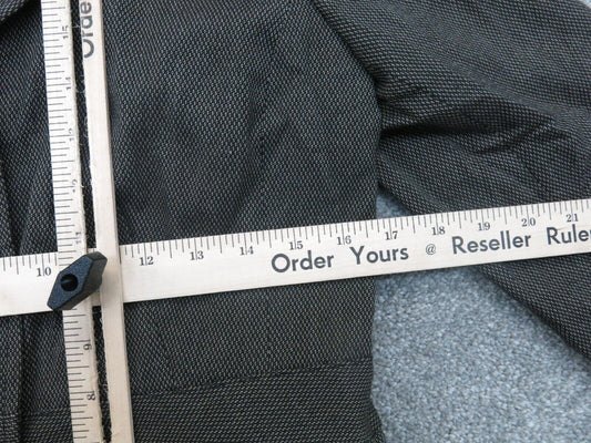 ANN Taylor Womens Blazer Coat Long Sleeves Solid Ivory Black Size 8