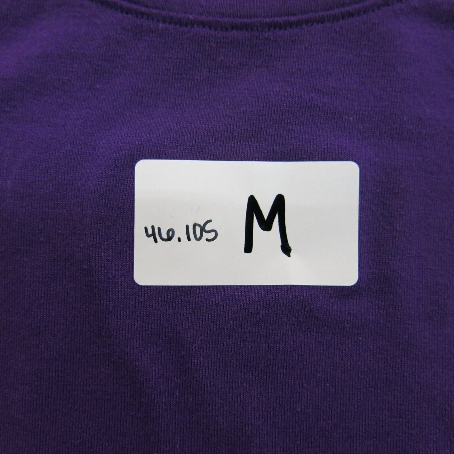 Under Armour Mens T Shirt Crew Neck Long Sleeve Logo Purple Size Small