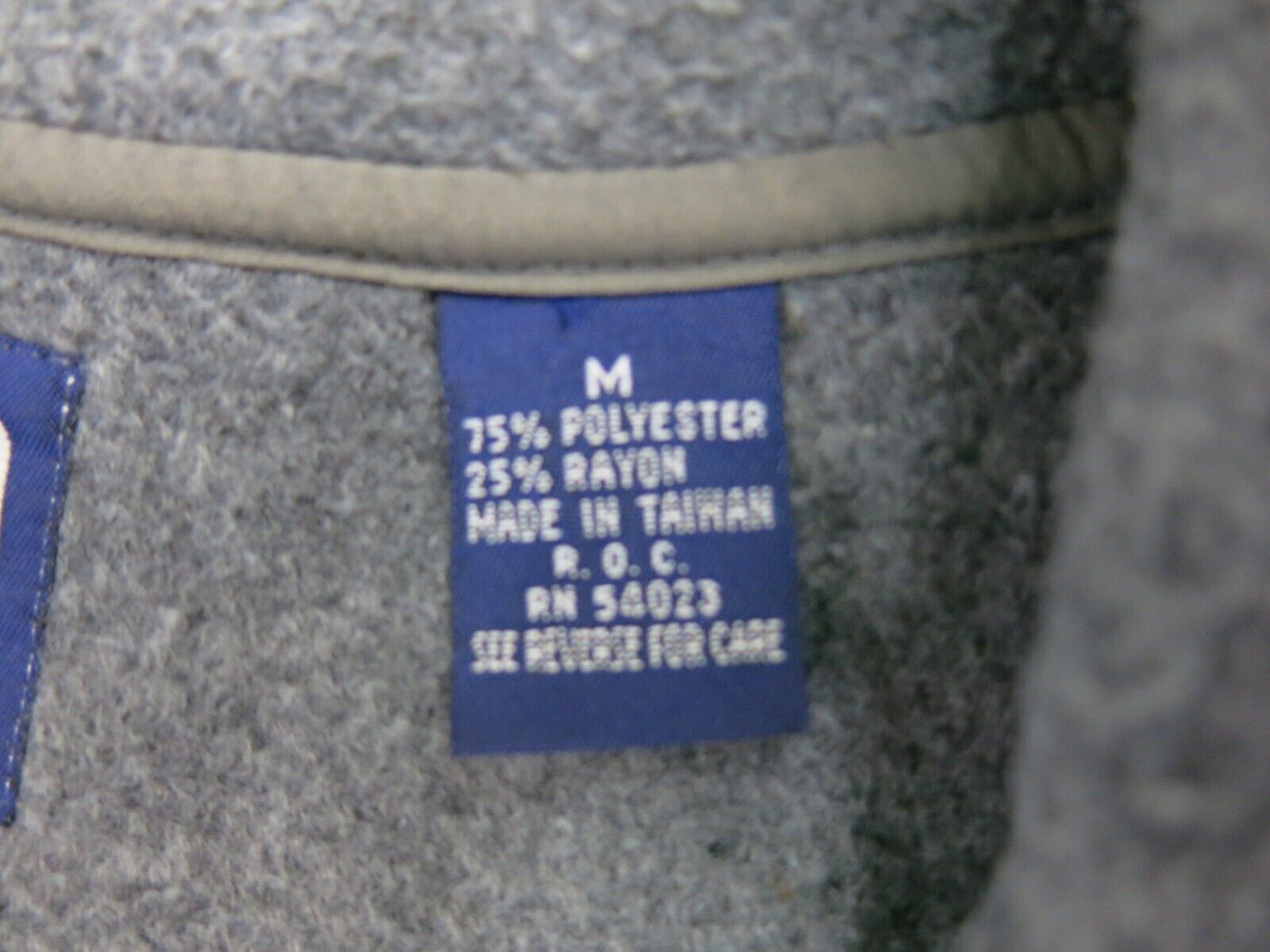 Gap Mens Jacket Full Zip Jacket Sleeveless High Neck Gray Size Medium