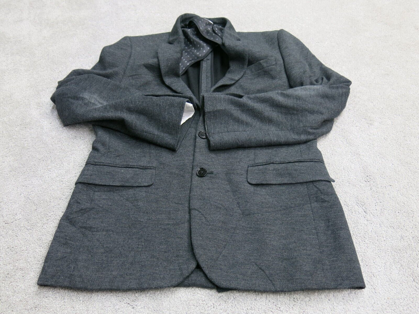 Express Women Blazer Coat Fitted Single Breasted Long Sleeves Black SZ 36 Short