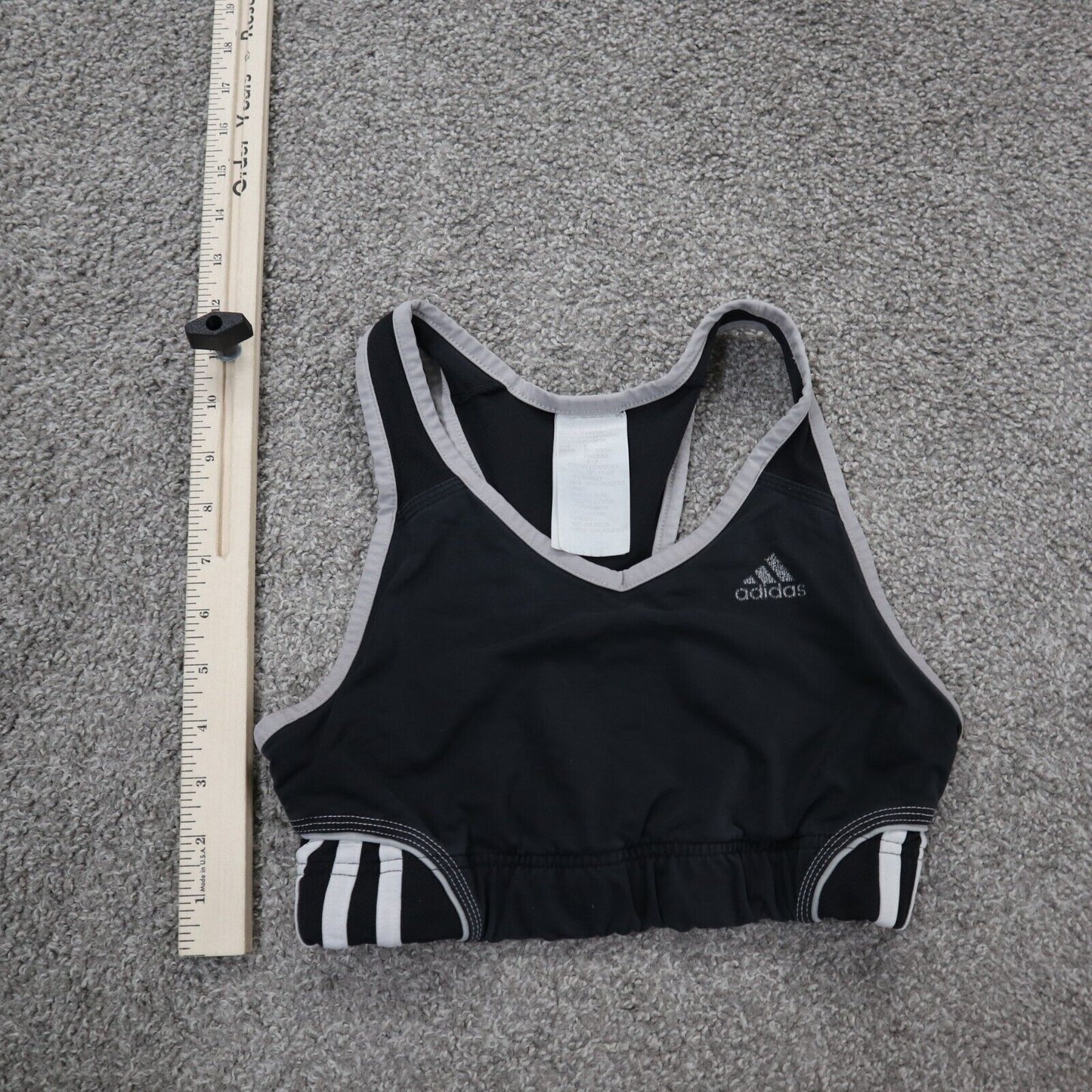 Adidas Women Activewear Sports Bra Racer Back Running Training Black Size S/P