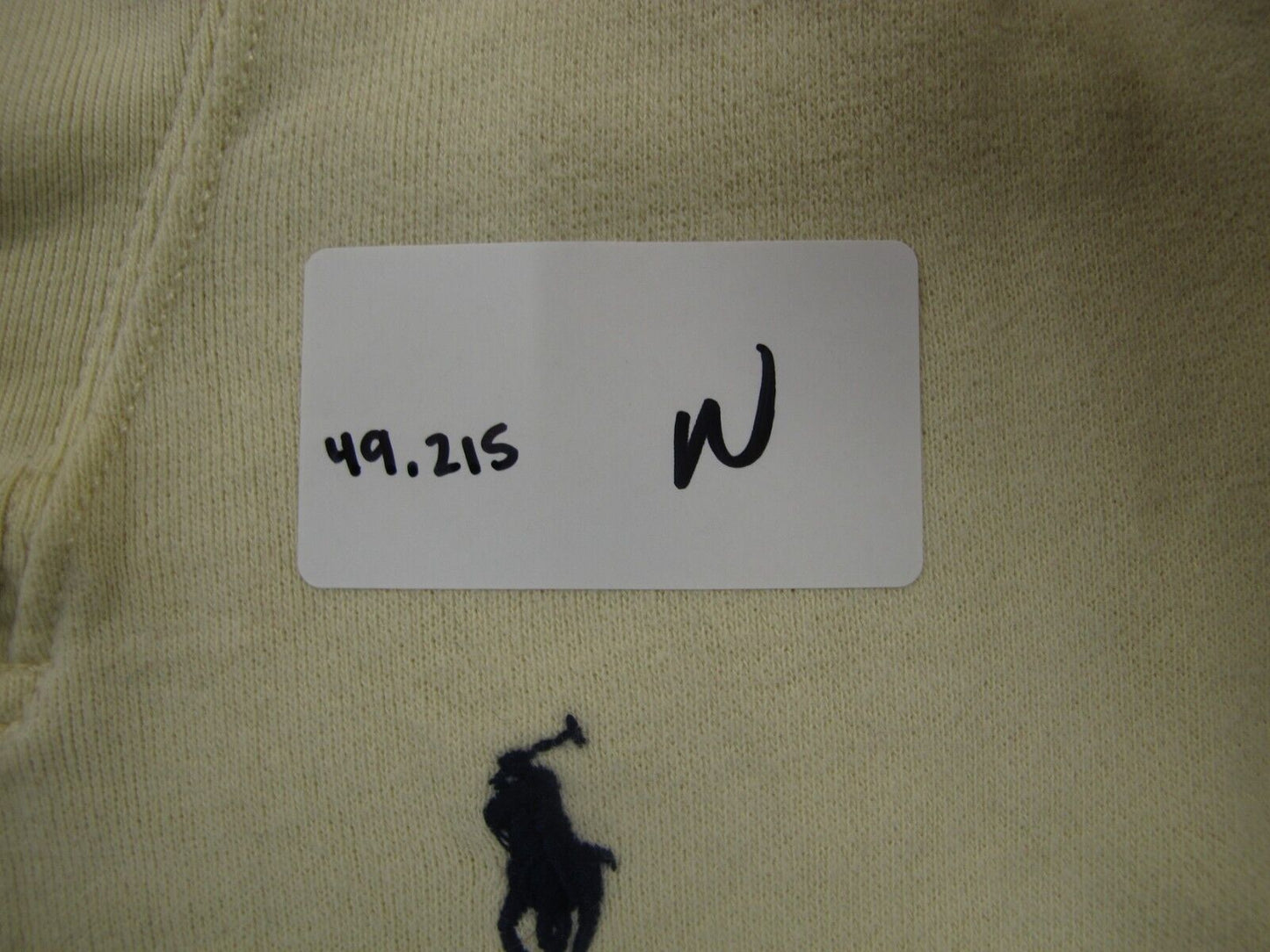 Polo Ralph Lauren Womens Pullover Sweater Long Sleeves Logo Light Yellow Size M