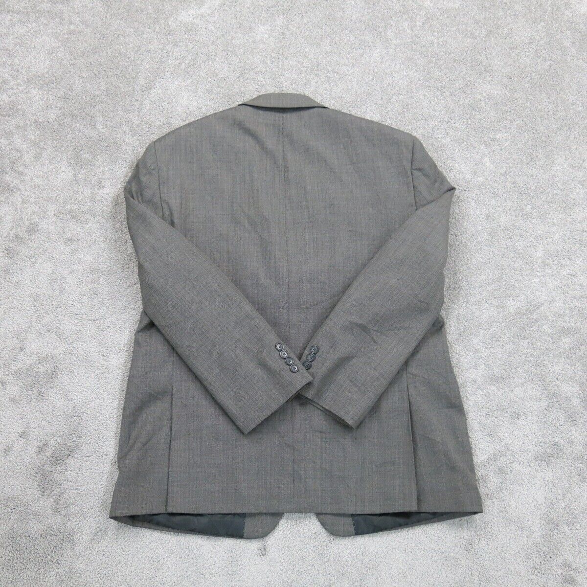 Michael Kors Mens Blazer Coat Single Breasted Long Sleeves Pockets Gray Size 44S