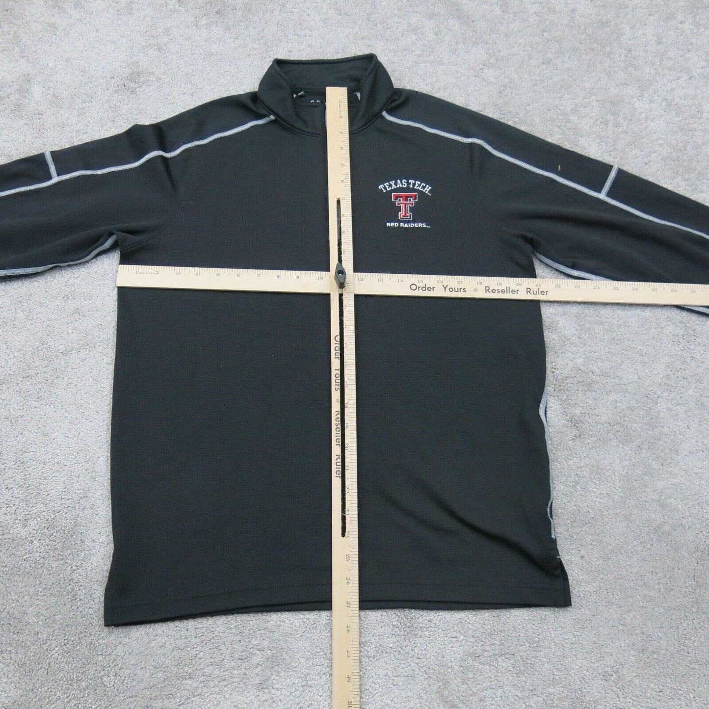 Under Armour Mens 1/4 Zip Up Sweatshirt Long Sleeves Mock Neck Black Size MD