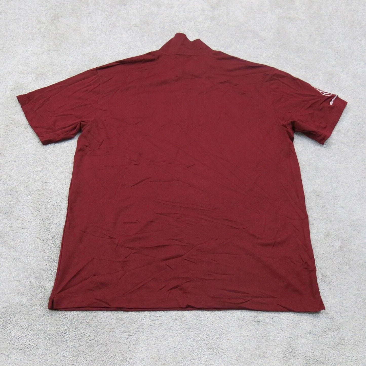 Nike Dri Fit Mens Golf Polo Shirt The Chemical Company Logo Solid Red Size XL