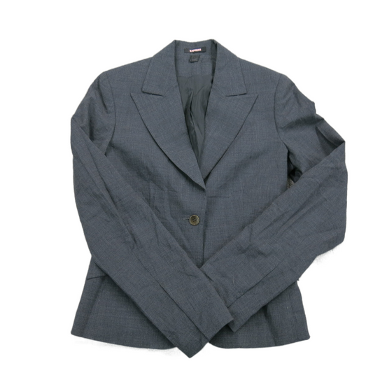 Express Womens Blazer Coat Jacket Single Breasted Long Sleeves Black Size 2