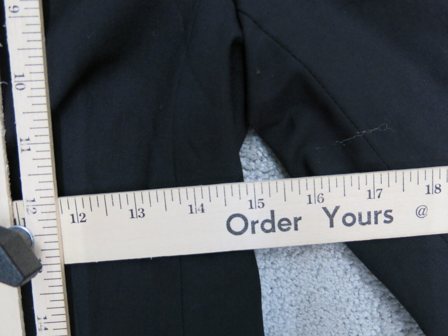 Banana Republic Mens Blazer Coat Jacket Single Breasted Long Sleeve Black Size 4