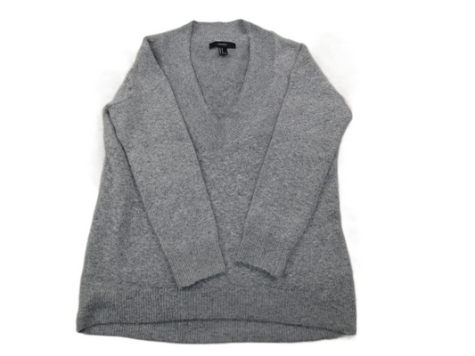 Forever 21 Womens Pullover Knitted Sweater Long Sleeves Heather Gray Size Medium