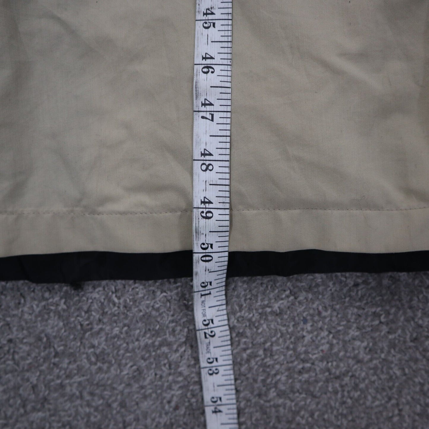 London Fog Womens Pea Coat Double Breasted Long Sleeve Pockets Beige Size 16 Reg