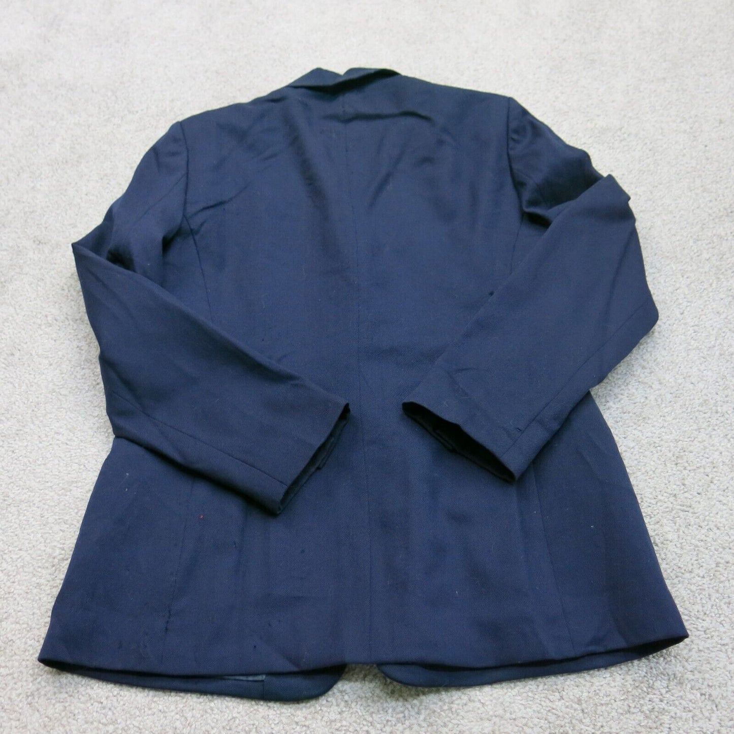 Pendleton Women Blazer Coat Single Breasted 100% Virgin Wool Pockets Blue Size 6