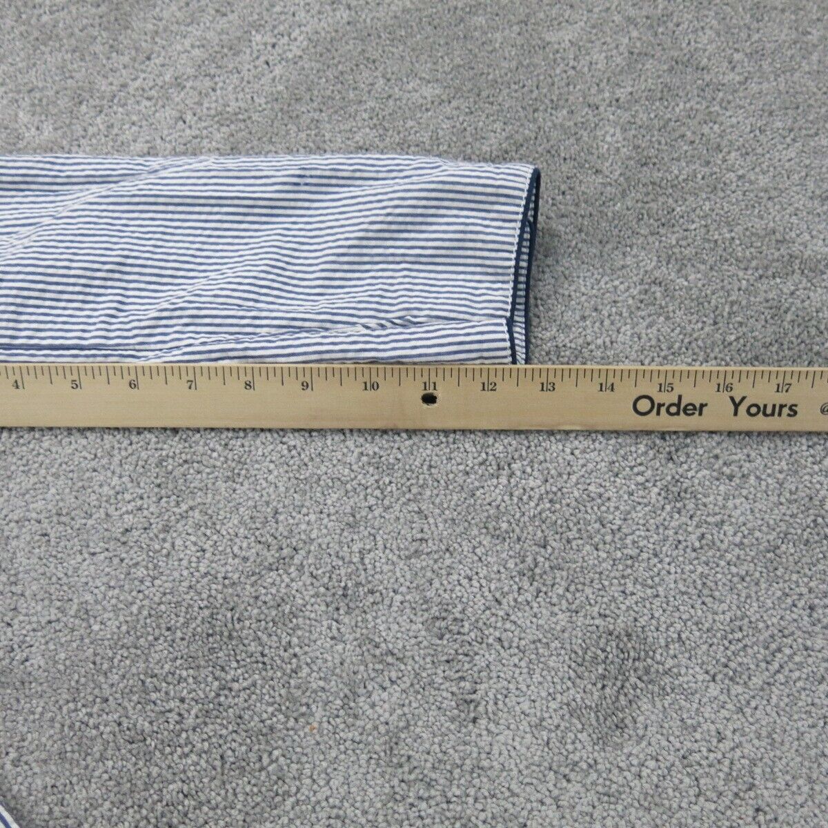 Banana Republic Womens Striped Blazer Coat Single Breasted Pockets Blue White 10
