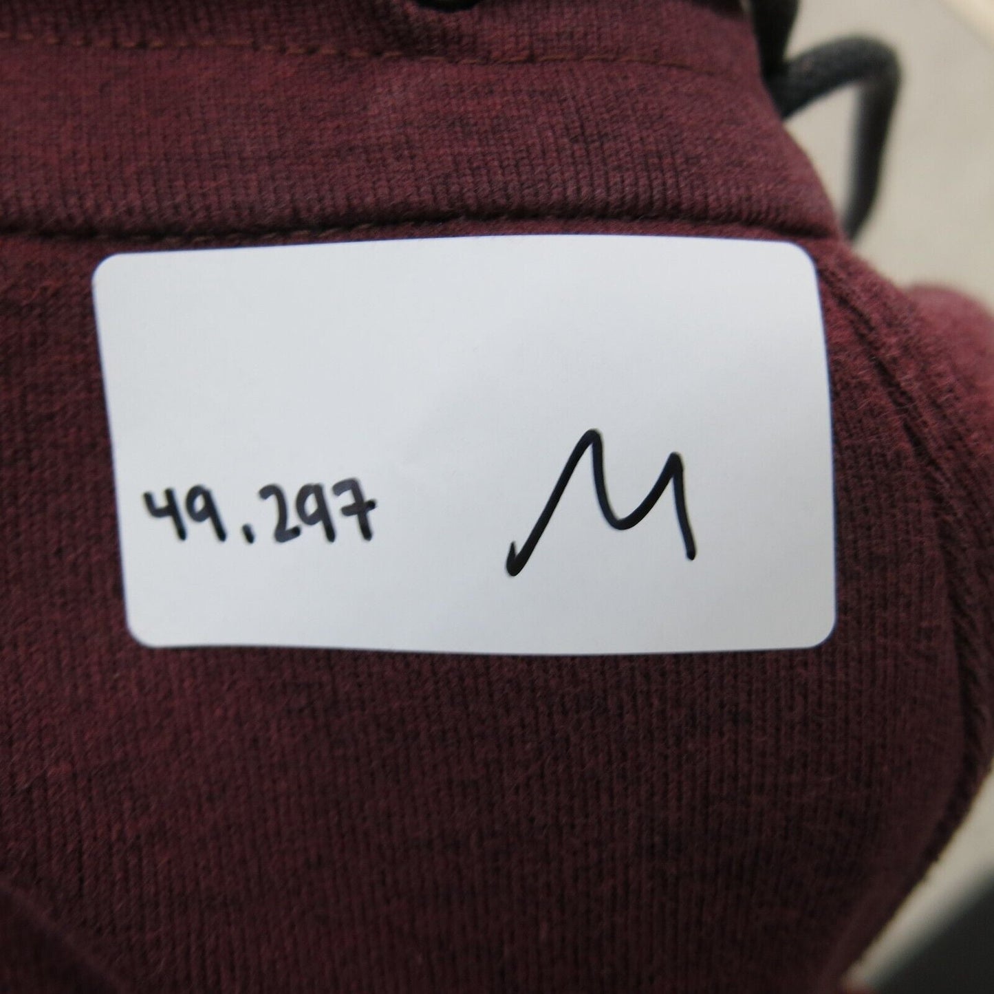 Levis Mens Pant Jogger Drawstring Waist Mid Rise Pockets Maroon Size Medium