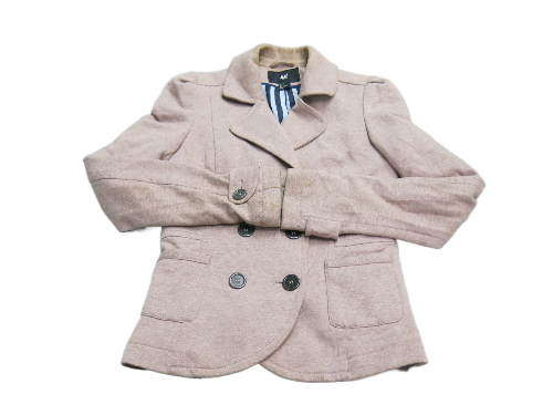H&M Men Blazer Coat Jacket Single Breasted Pockets Long Sleeve Light Pink Tan 4