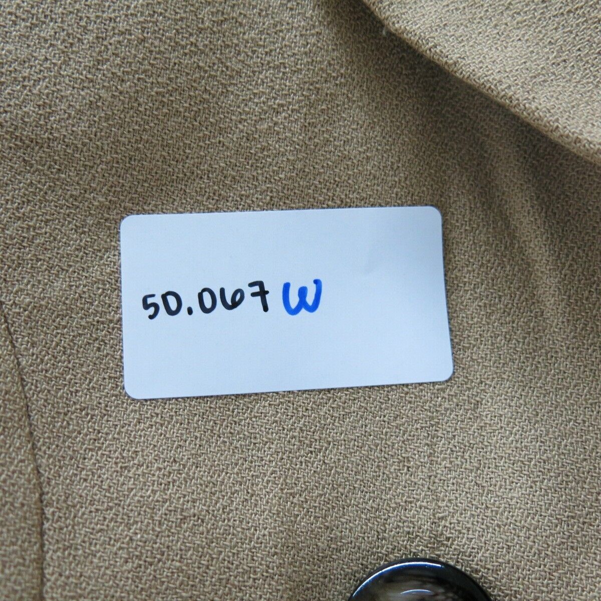 Express Womens Pea Coat Double Breasted Long Sleeves Pockets Beige Tan Size 7/8
