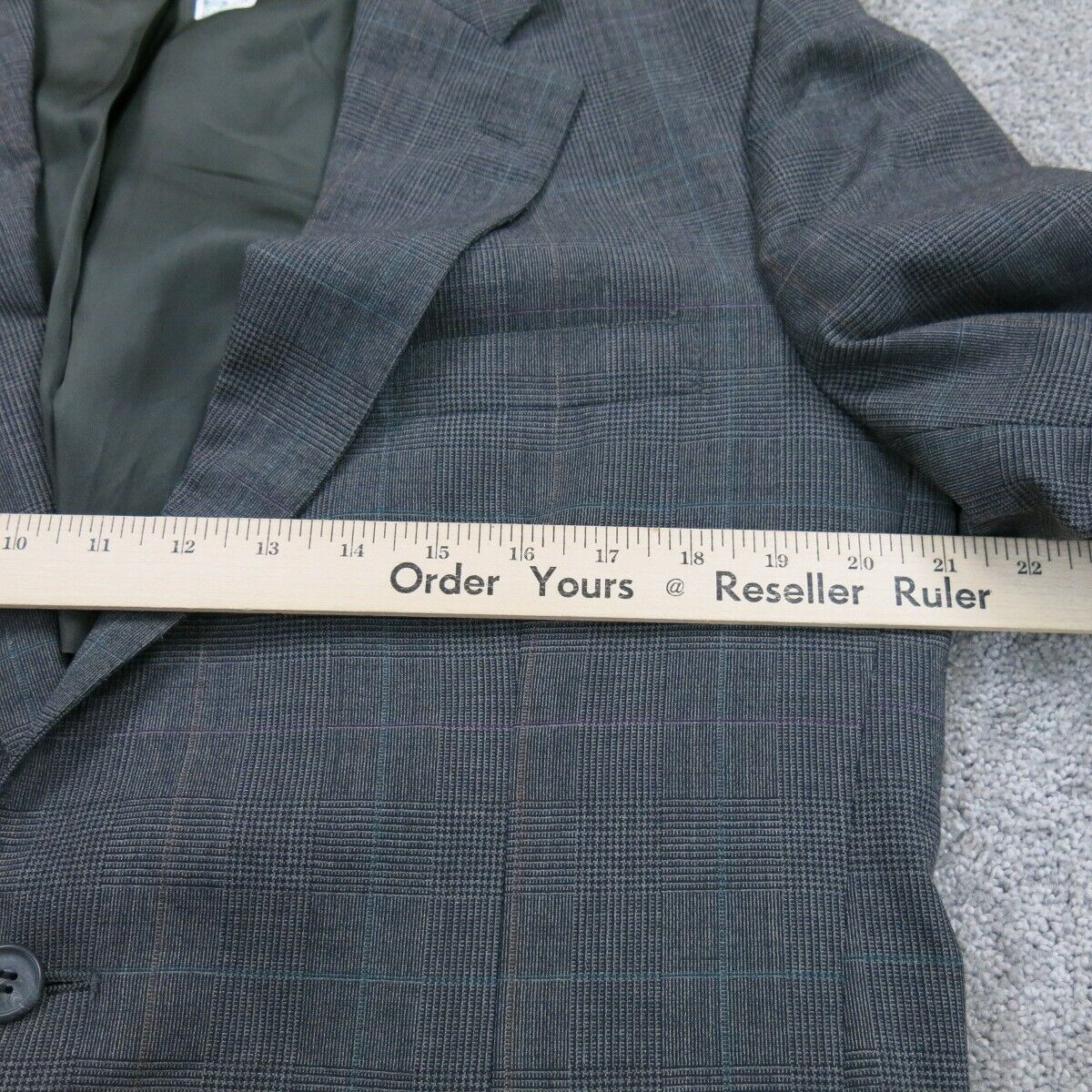 Brooks Brothers Men Blazer Coat Single Breasted Long Sleeves Pockets Black SZ L