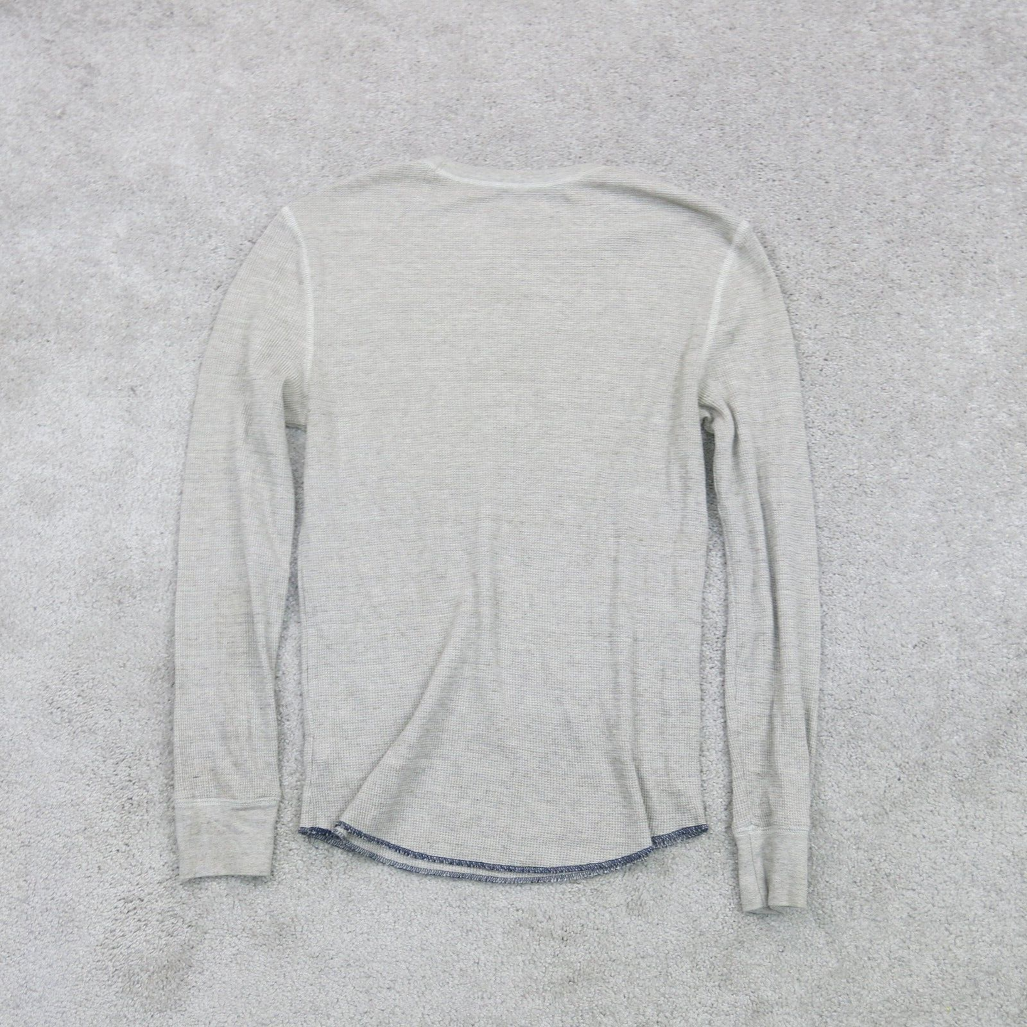 American Eagle Mens Crew Neck Sweater Classic Fit Long Sleeves Gray Size Small